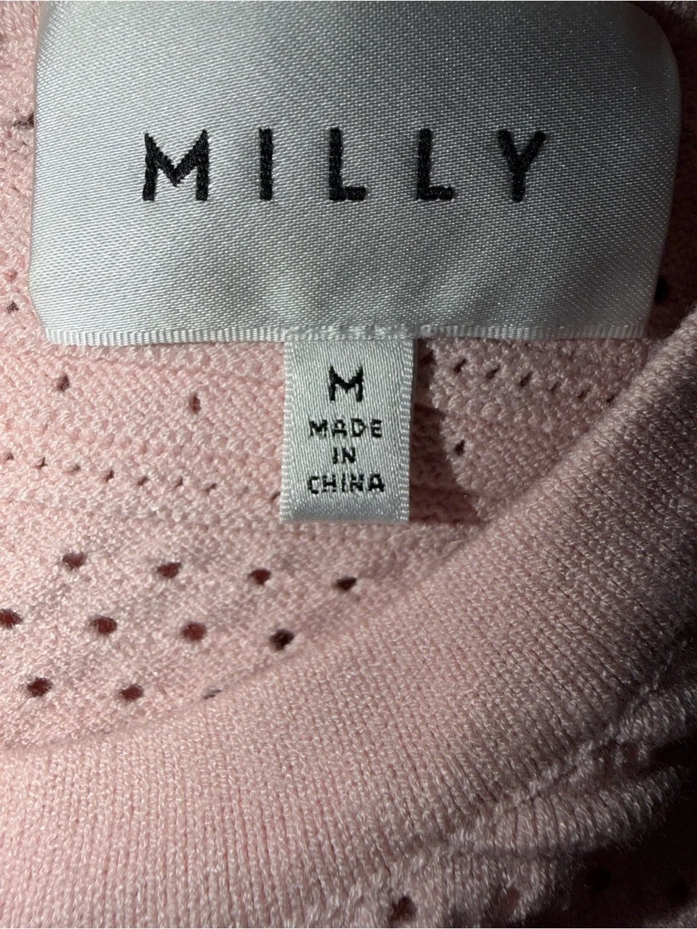 Milly Knit Cutout Mermaid Dress In Ballet Pink Size Medium - Picture 4 of 5
